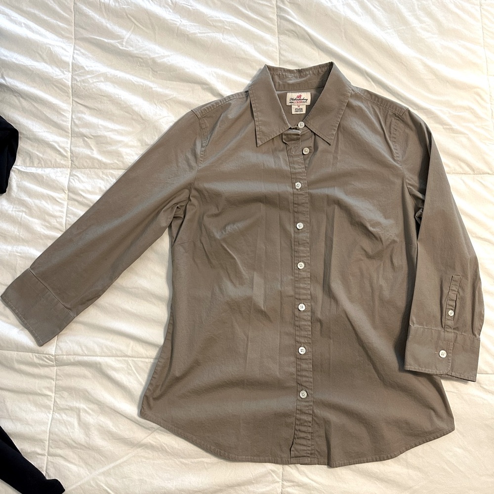 JCrew Haberdashery three quarter sleeve shirt